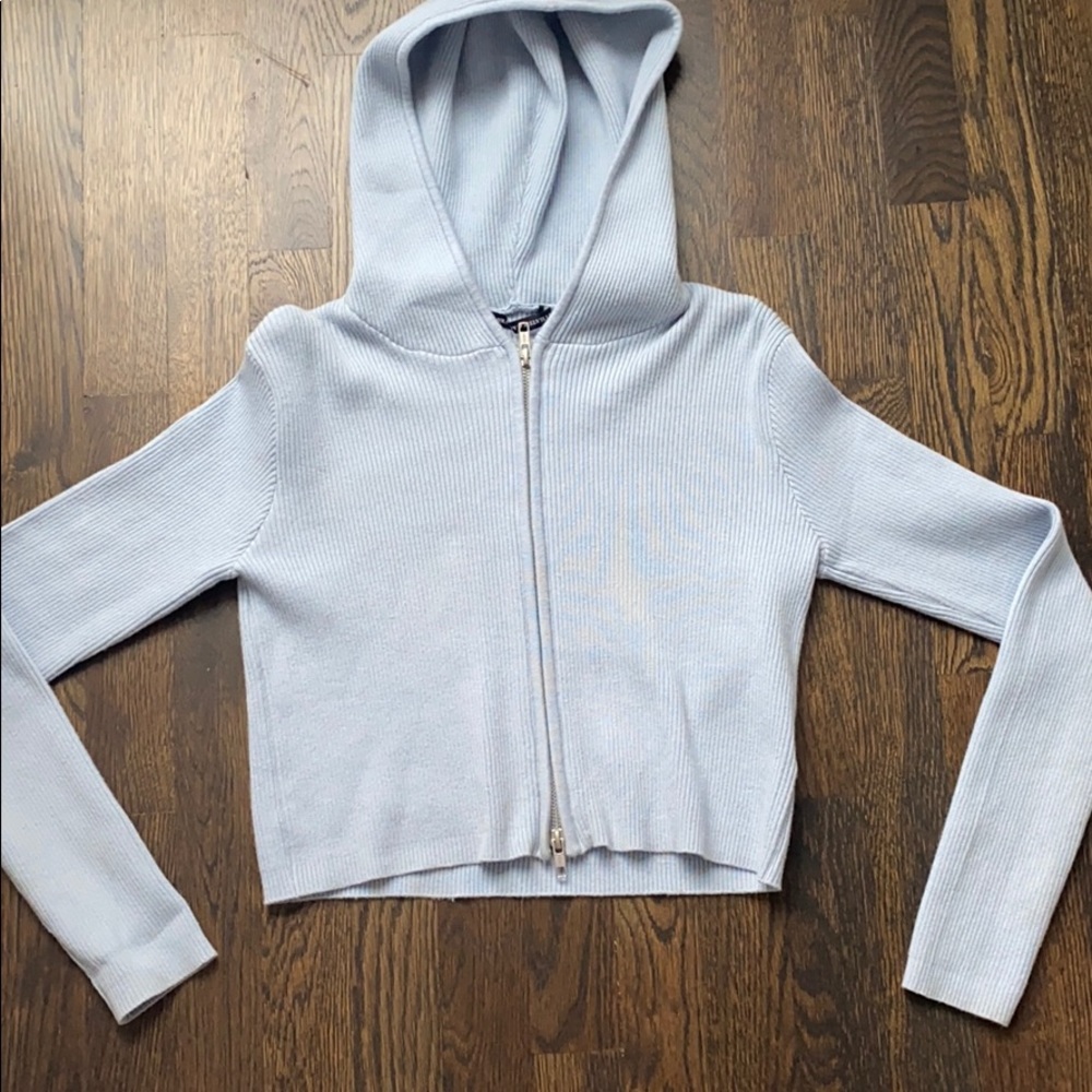 Aqua Blue Brandy Melville Sweatshirt